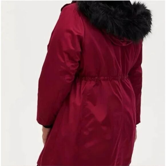 Torrid Womens Winter Coat Size 4 Nylon 3 In 1 Parka Puffer Plus Size Long Sleeve - Picture 10 of 16